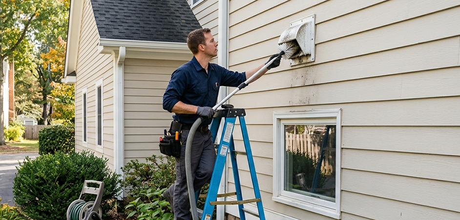 Exterior Vent Cap Cleaning in New Brunswick